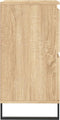 vidaXL - Dressoir - 60x35x70 - cm - bewerkt - hout - sonoma - eikenkleurig