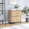 vidaXL - Dressoir - 60x35x70 - cm - bewerkt - hout - sonoma - eikenkleurig
