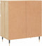 vidaXL - Dressoir - 60x35x70 - cm - bewerkt - hout - sonoma - eikenkleurig