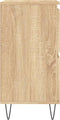 vidaXL - Dressoir - 60x35x70 - cm - bewerkt - hout - sonoma - eikenkleurig