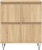 vidaXL - Dressoir - 60x35x70 - cm - bewerkt - hout - sonoma - eikenkleurig