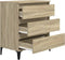 vidaXL - Dressoir - 60x35x70 - cm - bewerkt - hout - sonoma - eikenkleurig