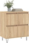 vidaXL - Dressoir - 60x35x70 - cm - bewerkt - hout - sonoma - eikenkleurig