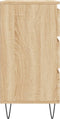 vidaXL - Dressoir - 60x35x70 - cm - bewerkt - hout - sonoma - eikenkleurig
