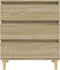 vidaXL - Dressoir - 60x35x70 - cm - bewerkt - hout - sonoma - eikenkleurig