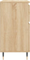 vidaXL - Dressoir - 60x35x70 - cm - bewerkt - hout - sonoma - eikenkleurig