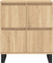 vidaXL - Dressoir - 60x35x70 - cm - bewerkt - hout - sonoma - eikenkleurig