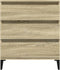 vidaXL - Dressoir - 60x35x70 - cm - bewerkt - hout - sonoma - eikenkleurig