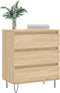 vidaXL - Dressoir - 60x35x70 - cm - bewerkt - hout - sonoma - eikenkleurig