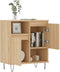 vidaXL - Dressoir - 60x35x70 - cm - bewerkt - hout - sonoma - eikenkleurig