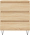 vidaXL - Dressoir - 60x35x70 - cm - bewerkt - hout - sonoma - eikenkleurig