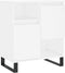 vidaXL - Dressoir - 60x35x70 - cm - bewerkt - hout - wit