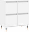 vidaXL - Dressoir - 60x35x70 - cm - bewerkt - hout - wit