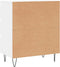 vidaXL - Dressoir - 60x35x70 - cm - bewerkt - hout - wit