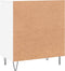 vidaXL - Dressoir - 60x35x70 - cm - bewerkt - hout - wit