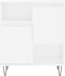 vidaXL - Dressoir - 60x35x70 - cm - bewerkt - hout - wit