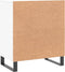 vidaXL - Dressoir - 60x35x70 - cm - bewerkt - hout - wit