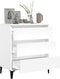 vidaXL - Dressoir - 60x35x70 - cm - bewerkt - hout - wit