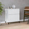 vidaXL - Dressoir - 60x35x70 - cm - bewerkt - hout - wit