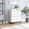 vidaXL - Dressoir - 60x35x70 - cm - bewerkt - hout - wit