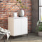 vidaXL - Dressoir - 60x35x70 - cm - bewerkt - hout - wit