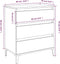 vidaXL - Dressoir - 60x35x70 - cm - bewerkt - hout - wit