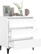 vidaXL - Dressoir - 60x35x70 - cm - bewerkt - hout - wit