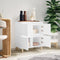 vidaXL - Dressoir - 60x35x70 - cm - bewerkt - hout - wit
