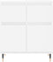 vidaXL - Dressoir - 60x35x70 - cm - bewerkt - hout - wit