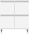 vidaXL - Dressoir - 60x35x70 - cm - bewerkt - hout - wit