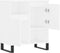 vidaXL - Dressoir - 60x35x70 - cm - bewerkt - hout - wit