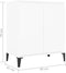vidaXL - Dressoir - 60x35x70 - cm - bewerkt - hout - wit