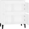 vidaXL - Dressoir - 60x35x70 - cm - bewerkt - hout - wit
