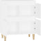 vidaXL - Dressoir - 60x35x70 - cm - bewerkt - hout - wit
