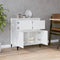 vidaXL - Dressoir - 60x35x70 - cm - bewerkt - hout - wit