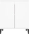 vidaXL - Dressoir - 60x35x70 - cm - bewerkt - hout - wit