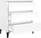 vidaXL - Dressoir - 60x35x70 - cm - bewerkt - hout - wit