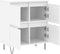 vidaXL - Dressoir - 60x35x70 - cm - bewerkt - hout - wit