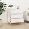 vidaXL - Dressoir - 60x35x70 - cm - bewerkt - hout - wit