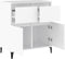vidaXL - Dressoir - 60x35x70 - cm - bewerkt - hout - wit