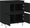 vidaXL - Dressoir - 60x35x70 - cm - bewerkt - hout - zwart