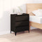 vidaXL - Dressoir - 60x35x70 - cm - bewerkt - hout - zwart