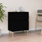 vidaXL - Dressoir - 60x35x70 - cm - bewerkt - hout - zwart