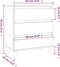 vidaXL - Dressoir - 60x35x70 - cm - bewerkt - hout - zwart