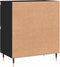 vidaXL - Dressoir - 60x35x70 - cm - bewerkt - hout - zwart
