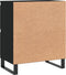 vidaXL - Dressoir - 60x35x70 - cm - bewerkt - hout - zwart