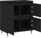vidaXL - Dressoir - 60x35x70 - cm - bewerkt - hout - zwart