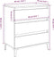 vidaXL - Dressoir - 60x35x70 - cm - bewerkt - hout - zwart
