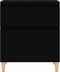 vidaXL - Dressoir - 60x35x70 - cm - bewerkt - hout - zwart