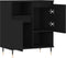 vidaXL - Dressoir - 60x35x70 - cm - bewerkt - hout - zwart